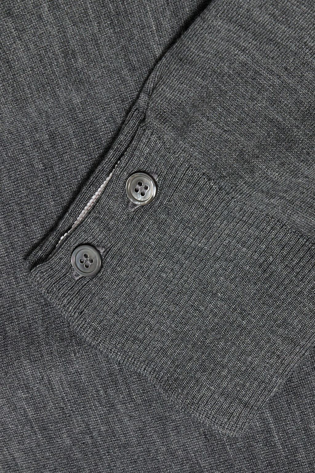 THOM BROWNE Striped merino wool sweater