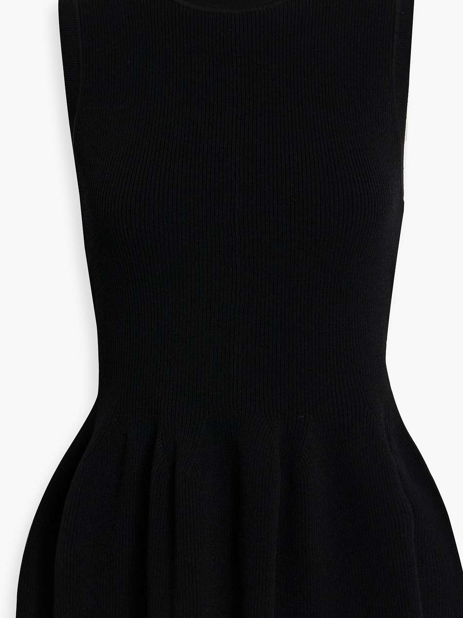 arago ribbed-knit peplum top