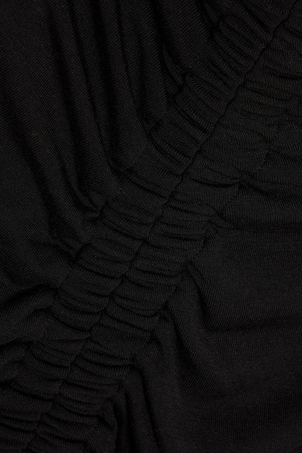 Veronica Beard Brompton Ruched Stretch-modal Jersey Dress In Black