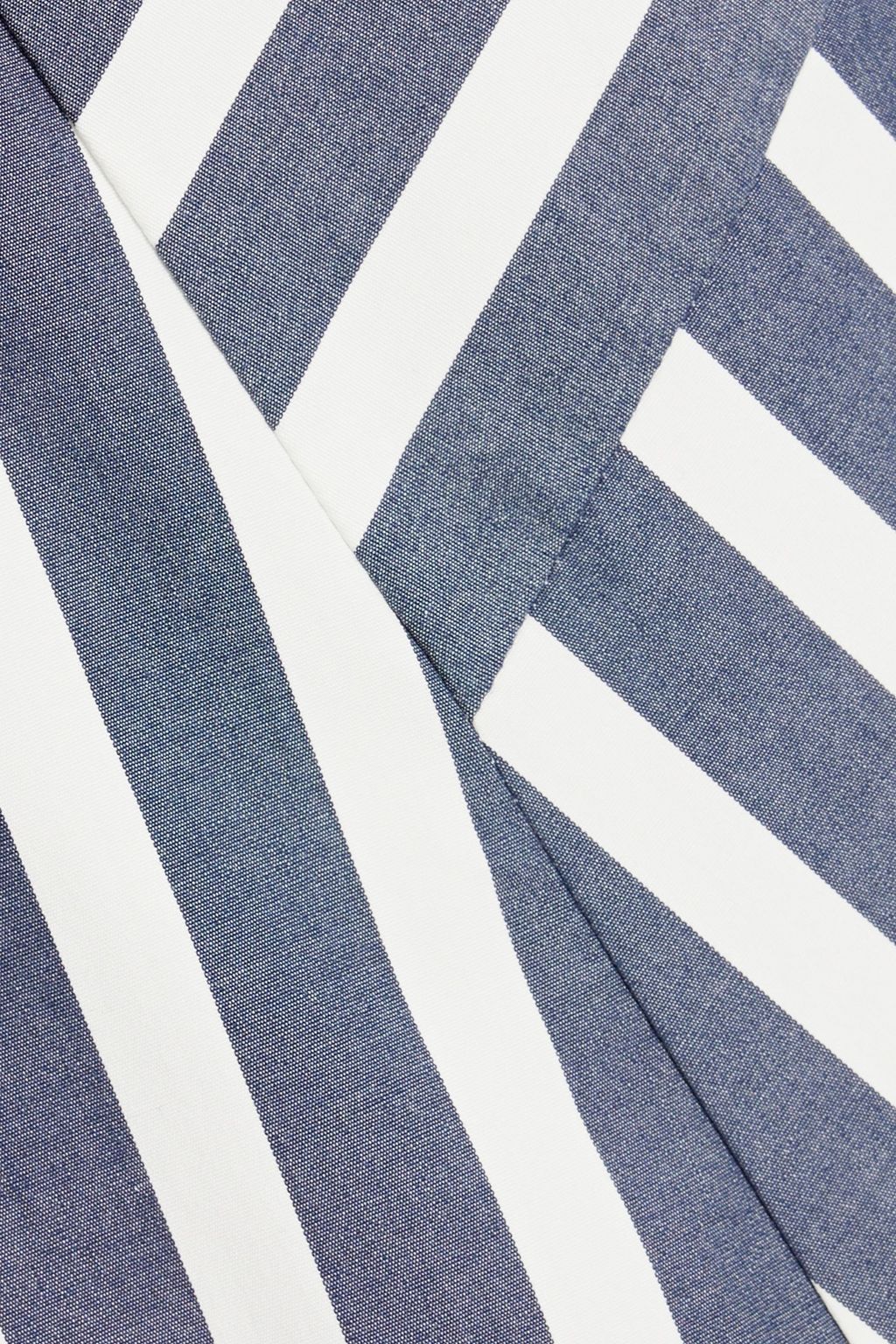 VERONICA BEARD Blige striped cotton-blend poplin midi dress