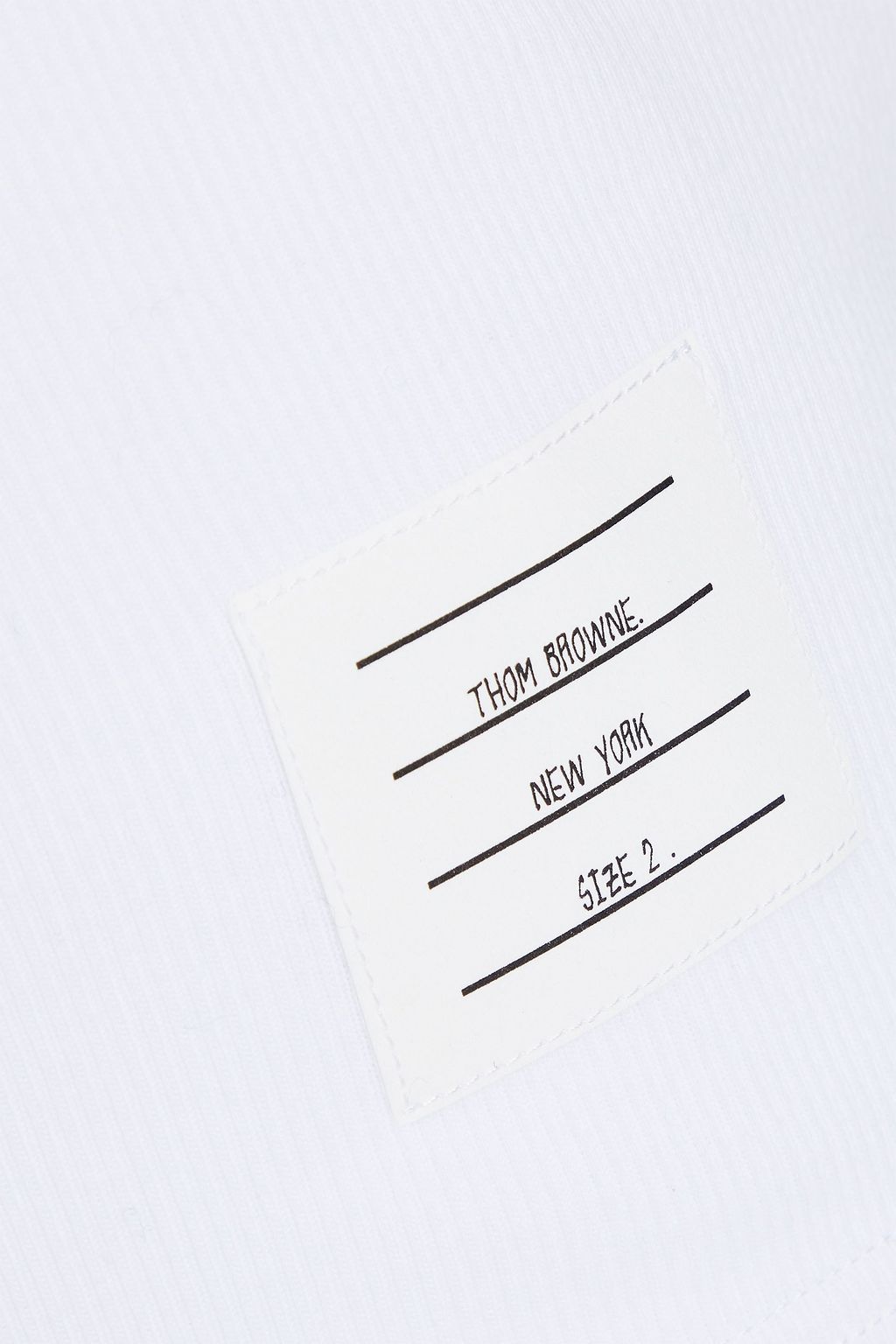 THOM BROWNE Ribbed cotton-jersey tank