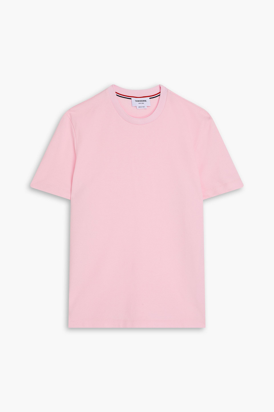 Thom Browne - Cotton-piqué T-shirt - Pink - 3