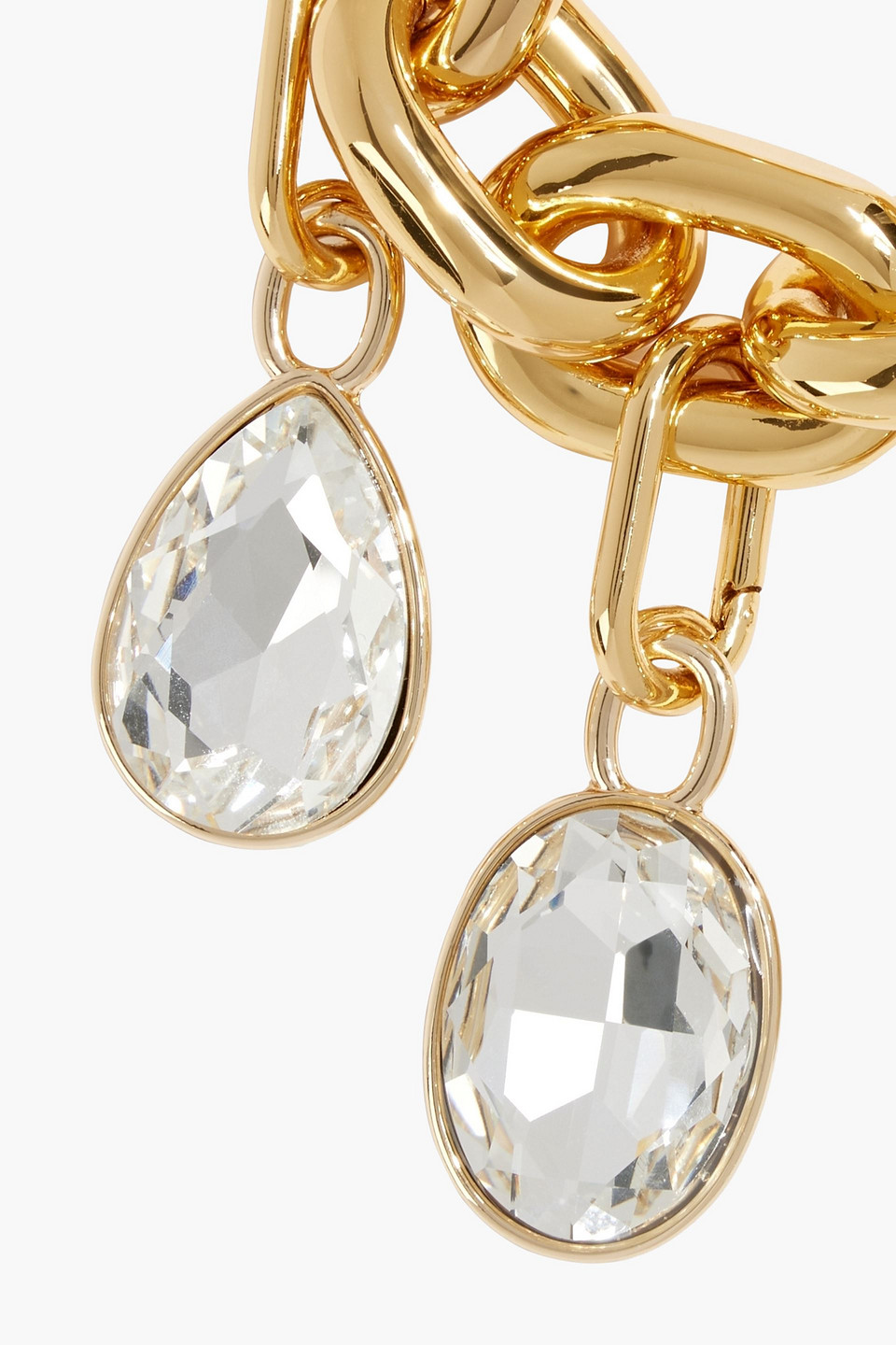 Rabanne Gold-tone Crystal-embellished Bracelet In Gold