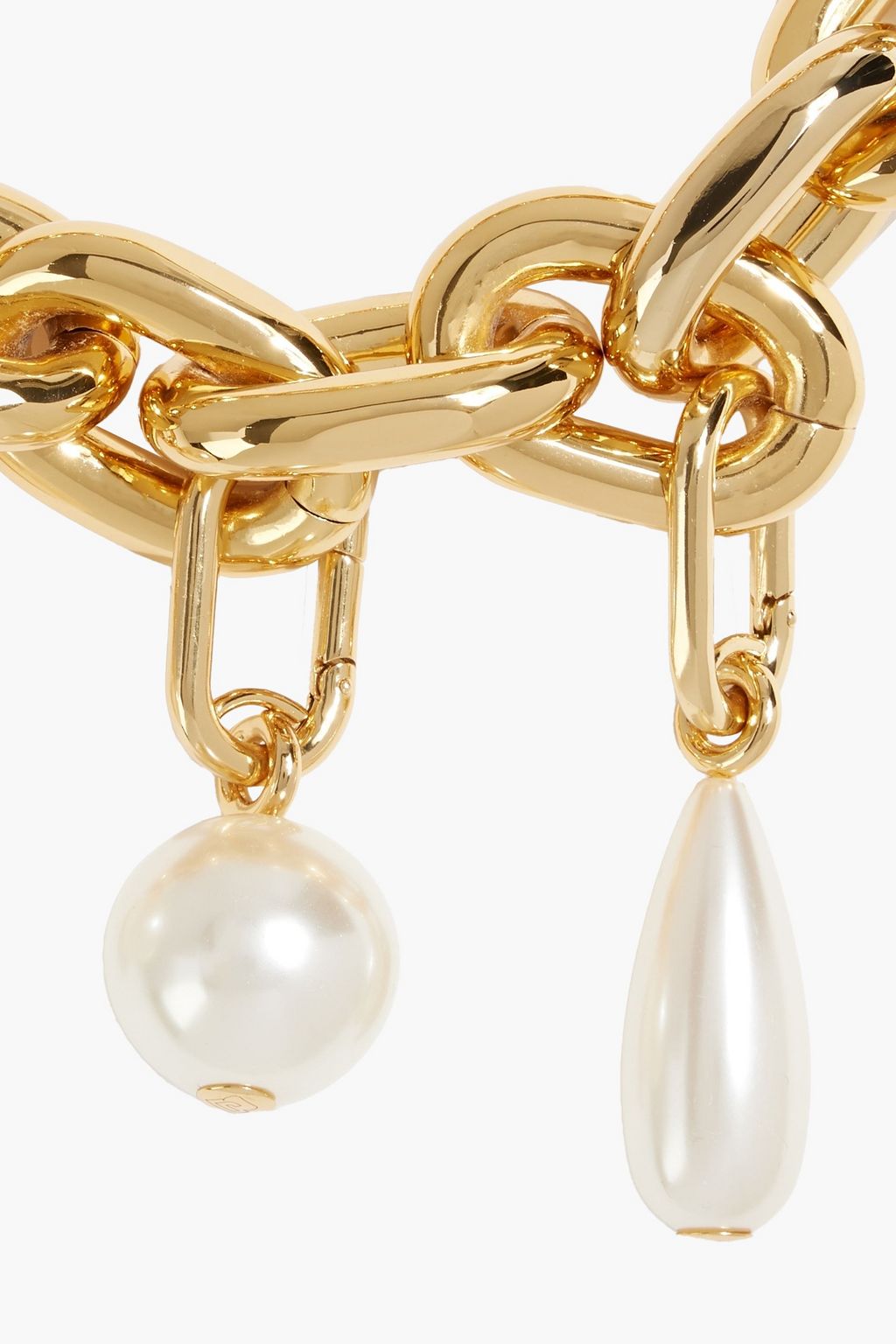 RABANNE Gold-tone faux pearl necklace
