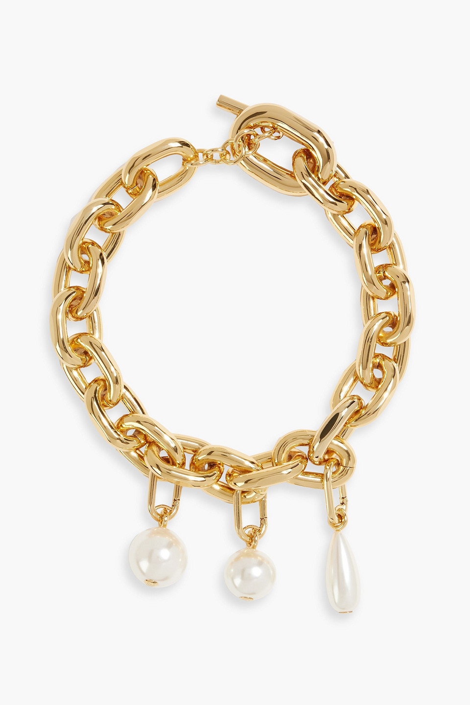 Rabanne Gold-tone Faux Pearl Necklace