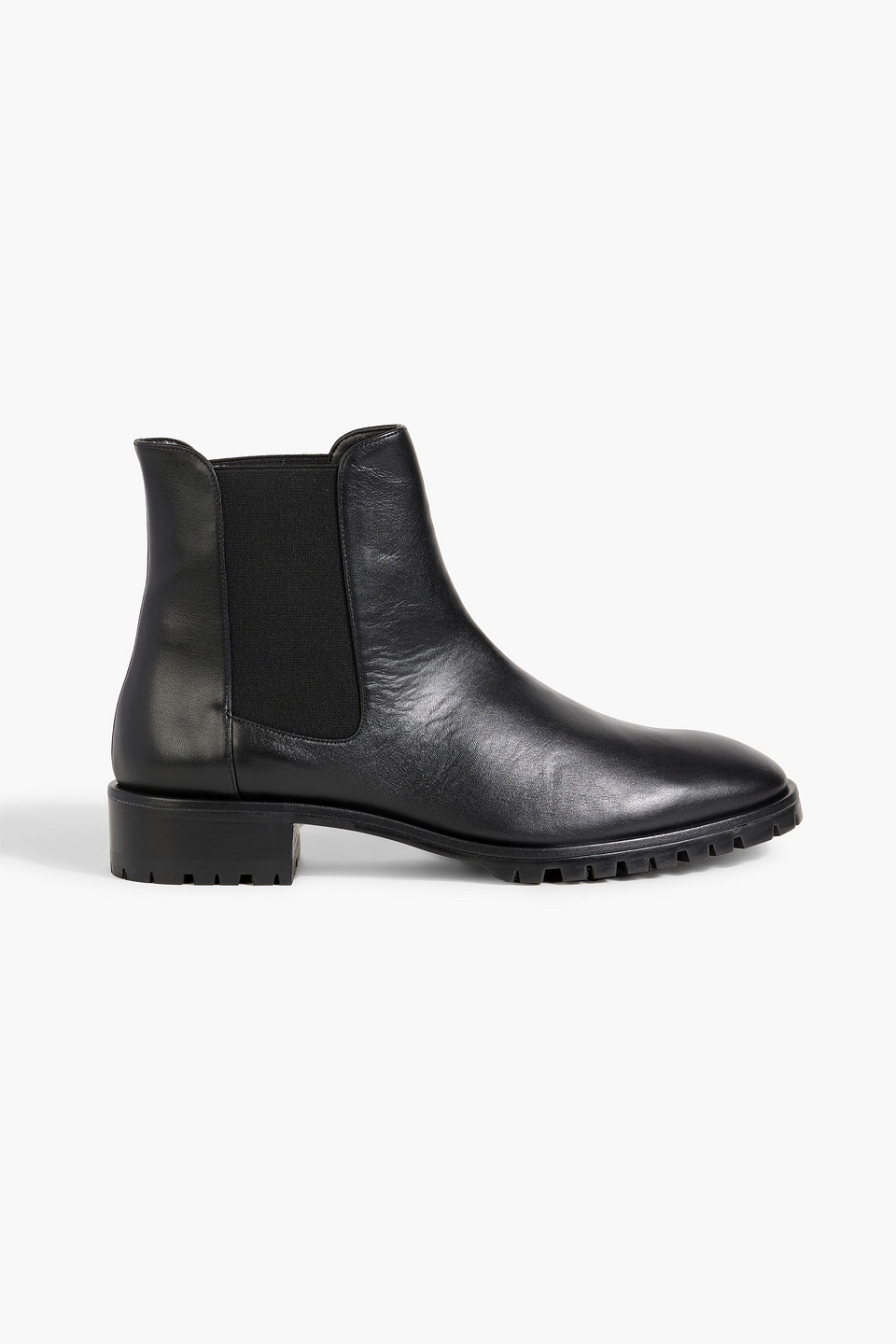 Stuart Weitzman Leather Chelsea Boots In Black