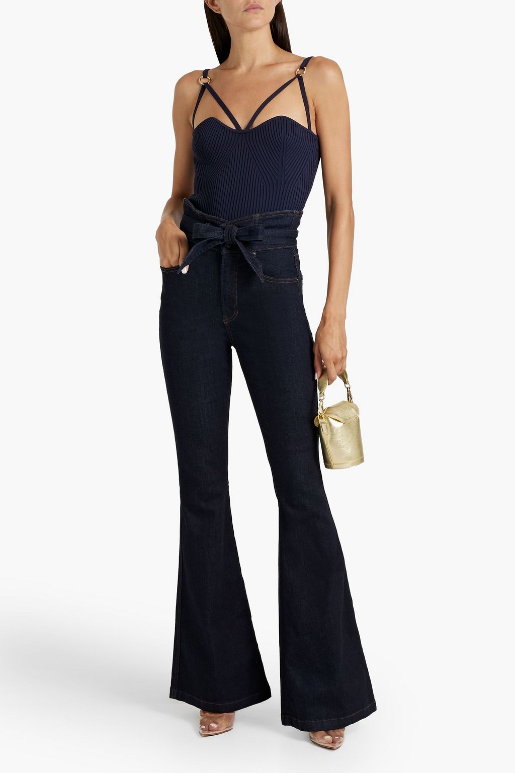 VERONICA BEARD Sheridan high-rise flared jeans