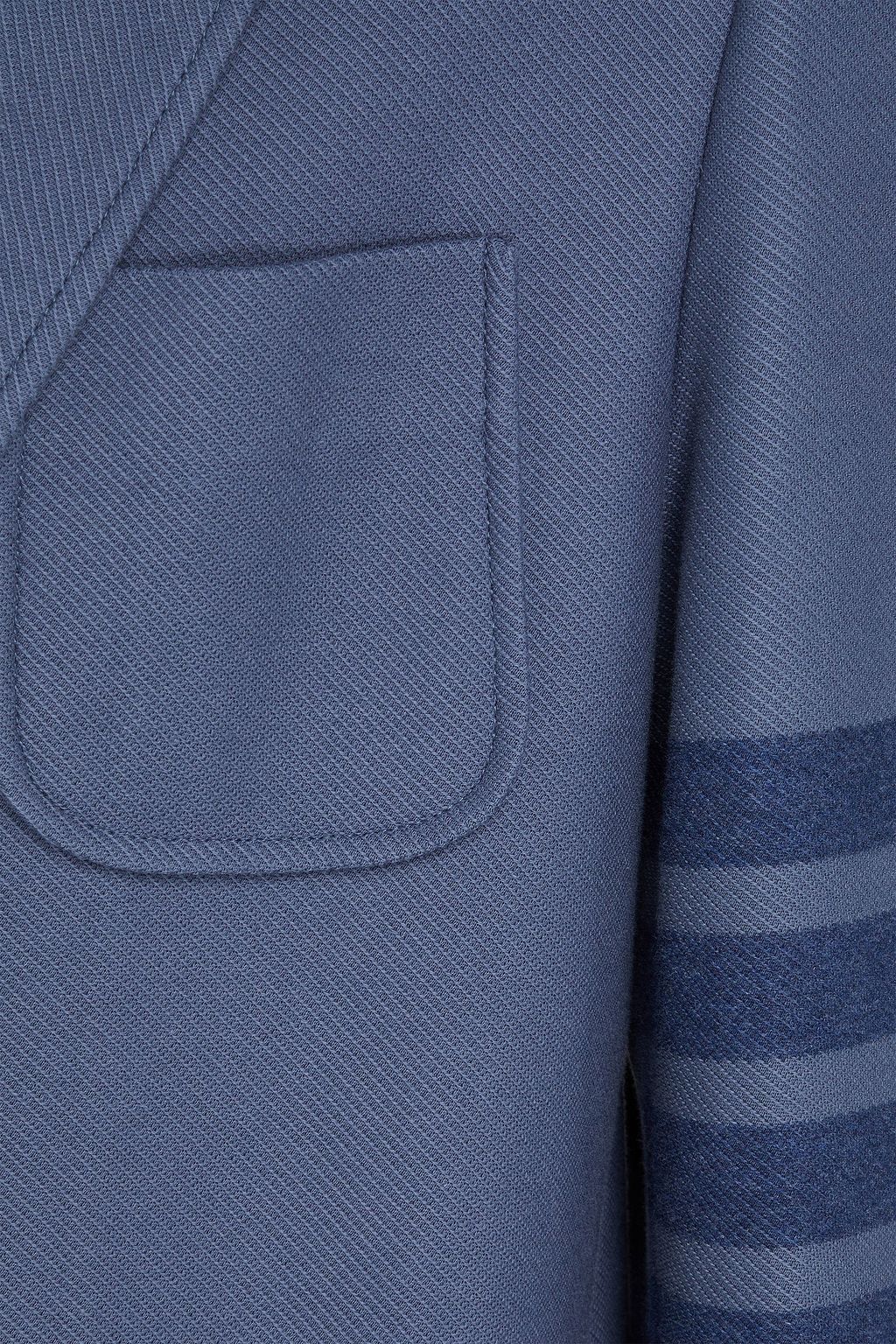 THOM BROWNE بليزر من قطن تويل بتصميم مخطط