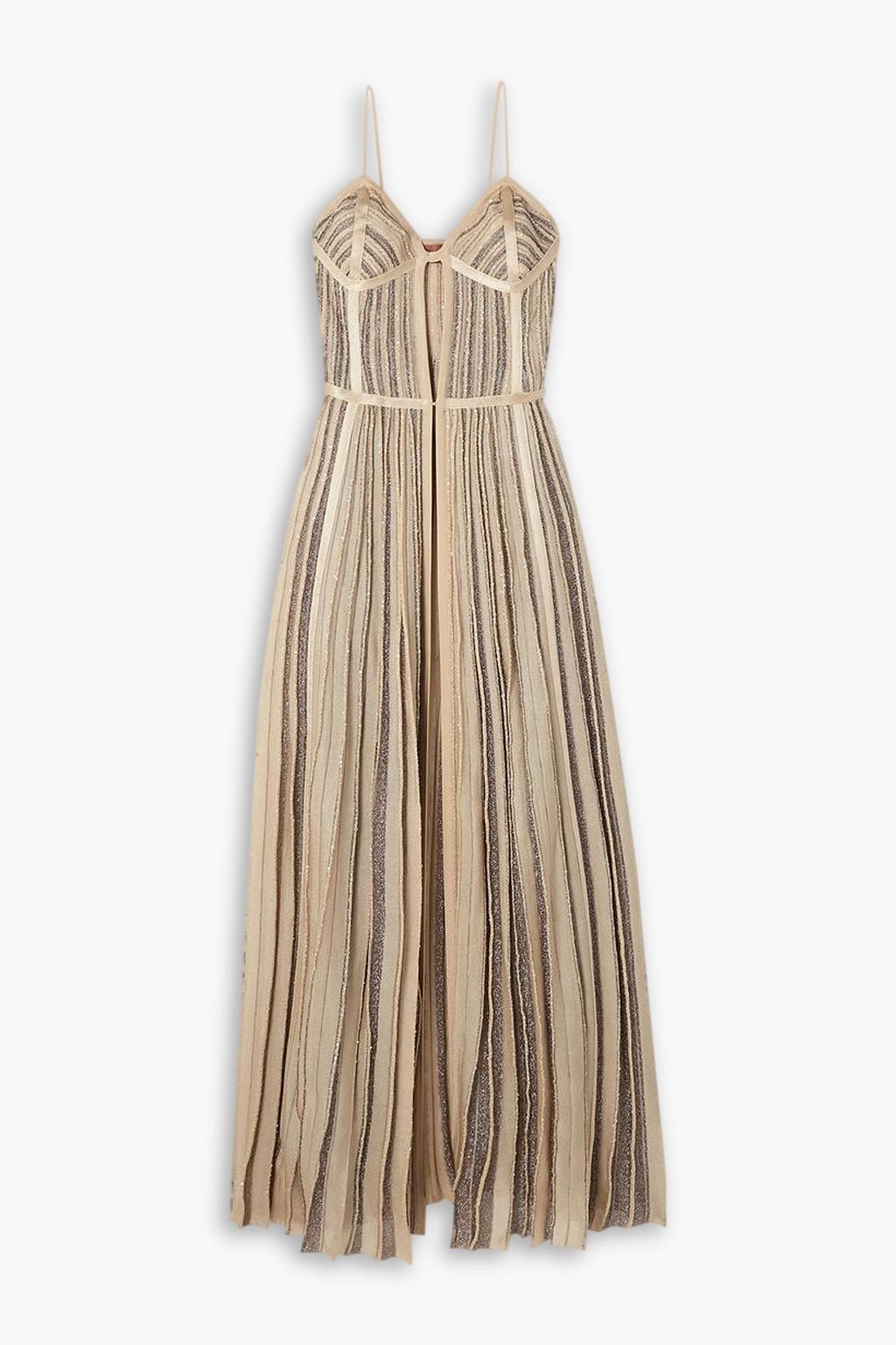 Missoni Striped Maxi Dress - Black/Yellow/Pink (Size 40) main image 0