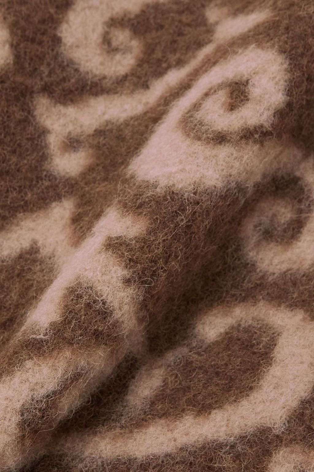 ACNE STUDIOS Fringed jacquard-knit scarf