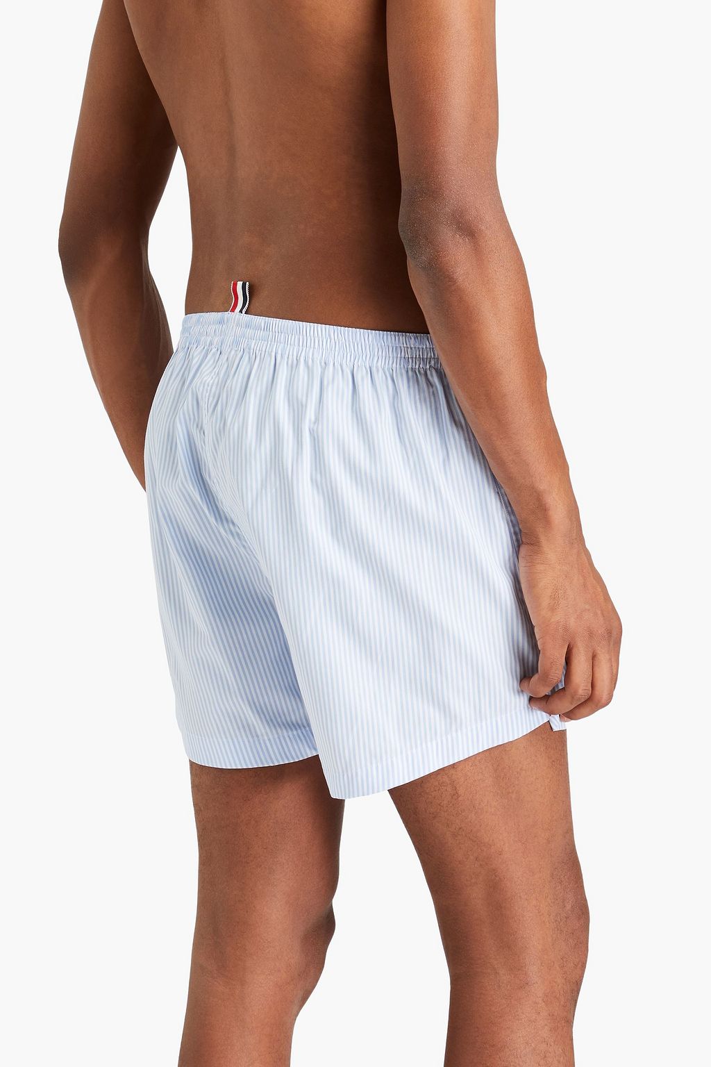 THOM BROWNE Set of 3 striped cotton boxer shorts
