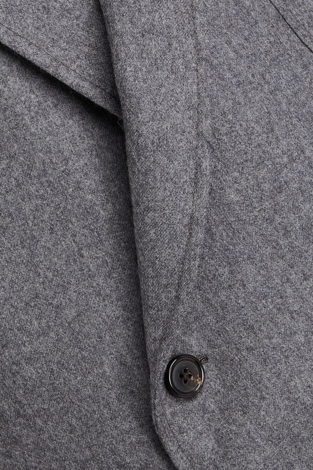 THOM BROWNE Doppelreihiger Blazer aus Woll-Flanell