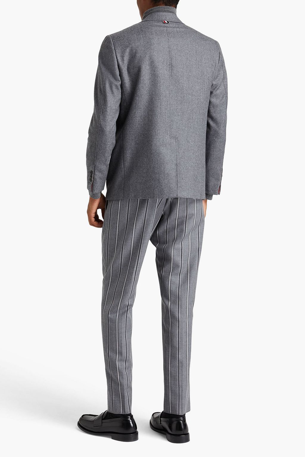 THOM BROWNE Doppelreihiger Blazer aus Woll-Flanell