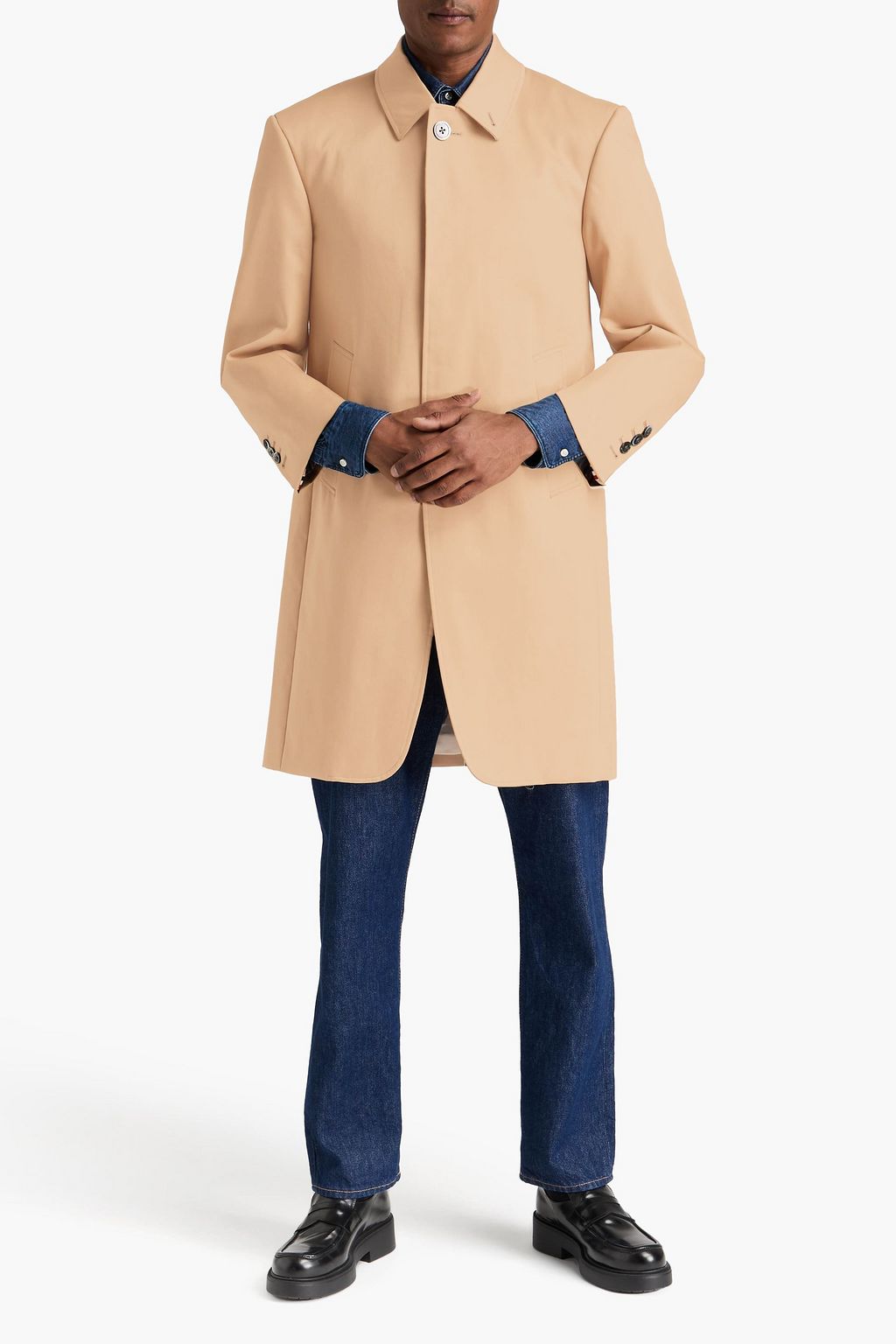THOM BROWNE Cotton-twill coat