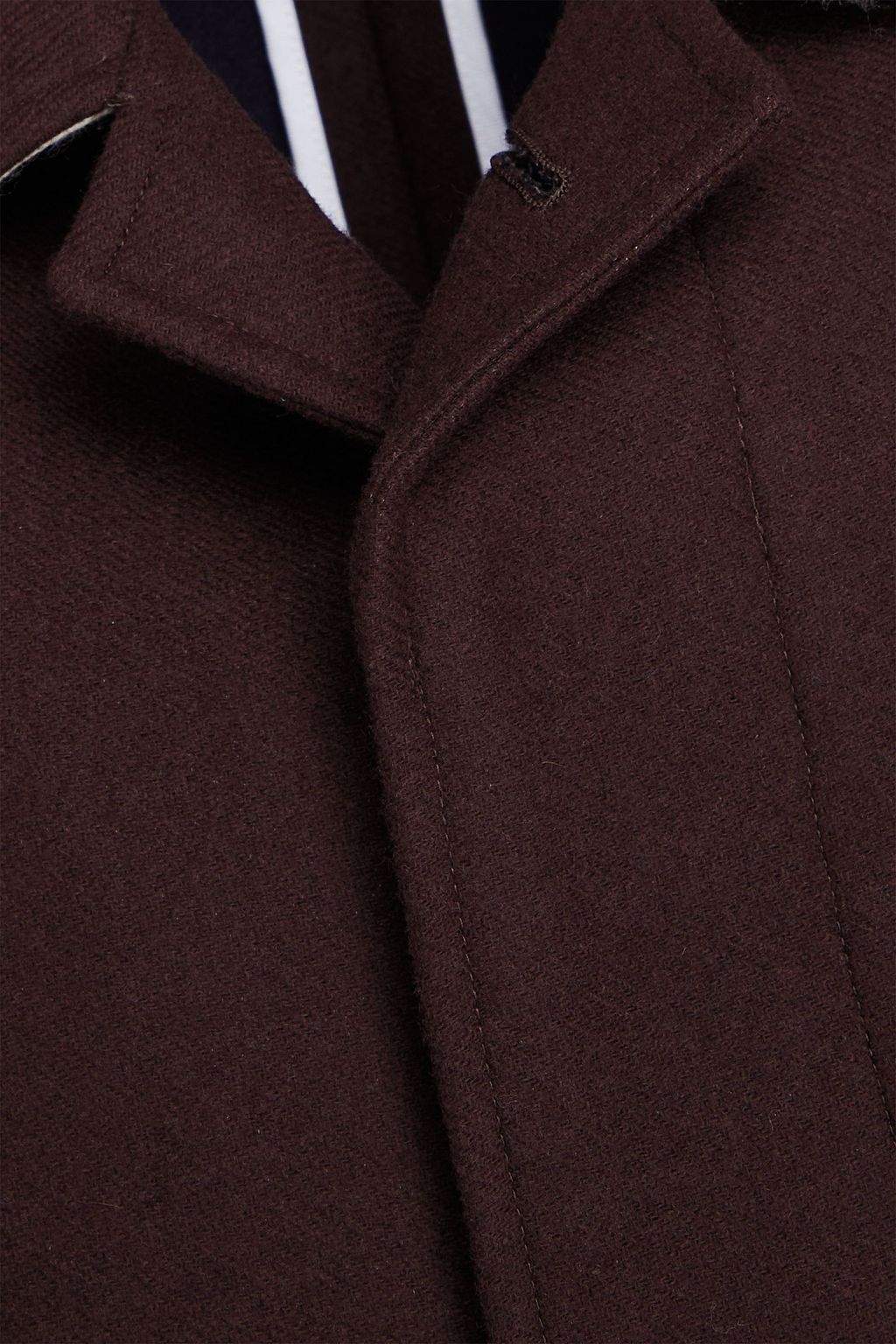 THOM BROWNE Wool-felt coat