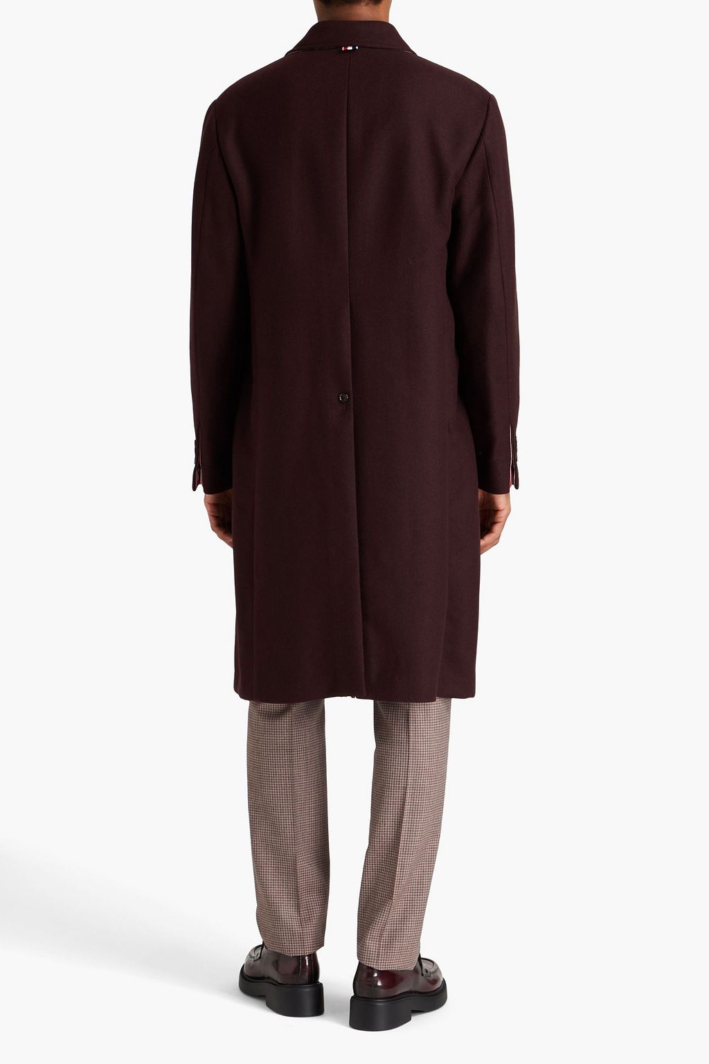 THOM BROWNE Wool-felt coat