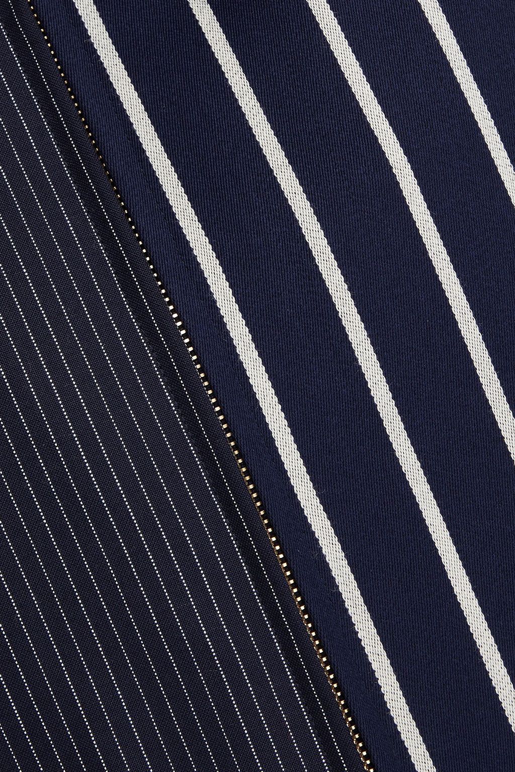 THOM BROWNE Striped wool and cotton-blend twill jacket