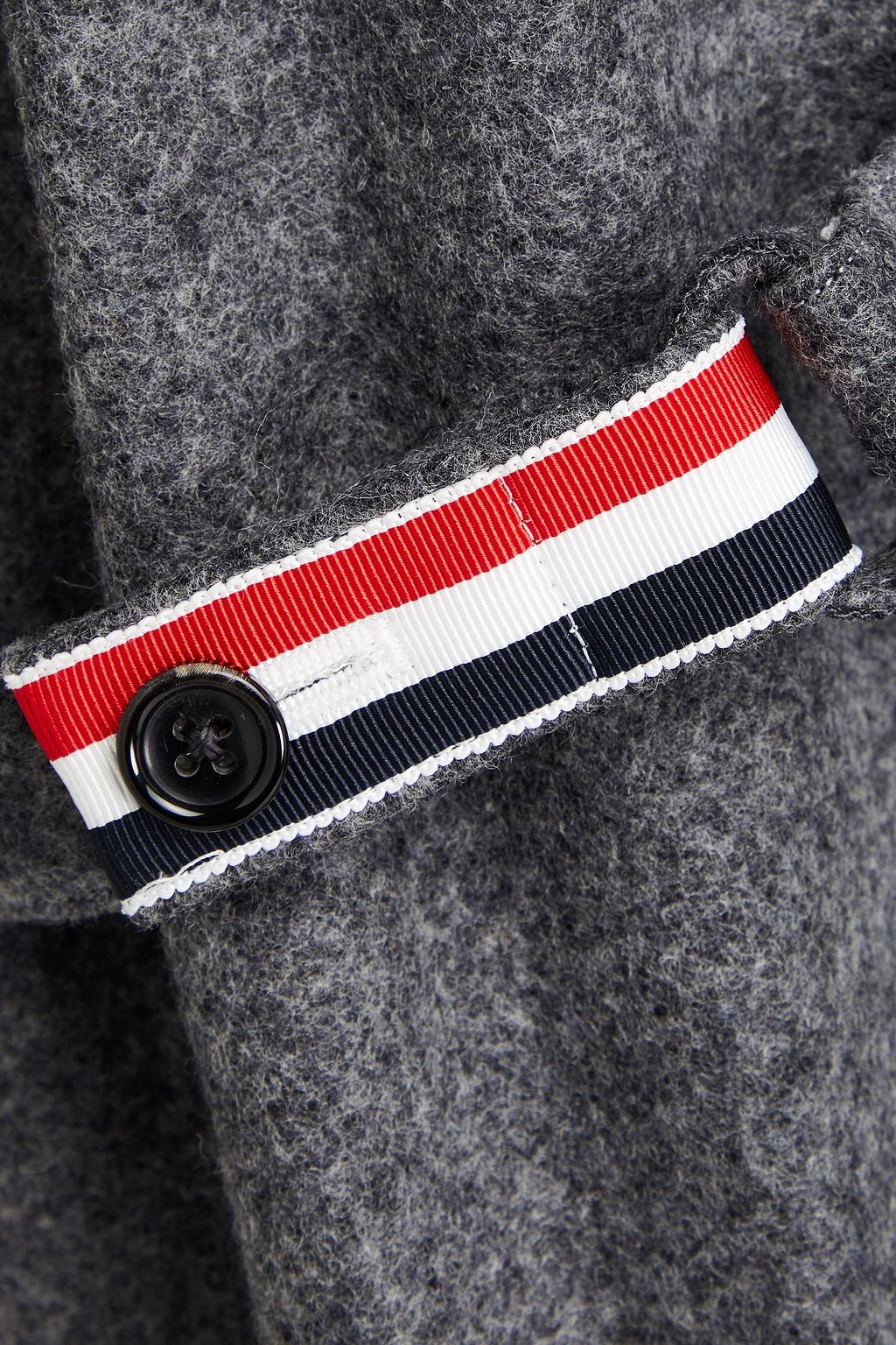THOM BROWNE Wool-felt coat