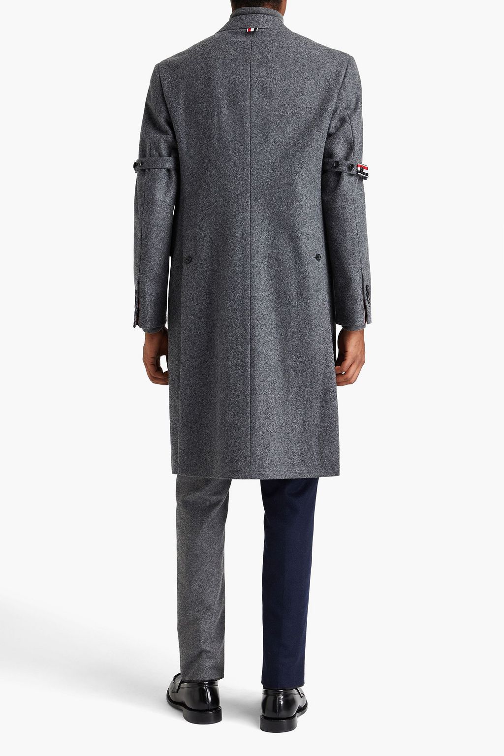 THOM BROWNE Wool-felt coat