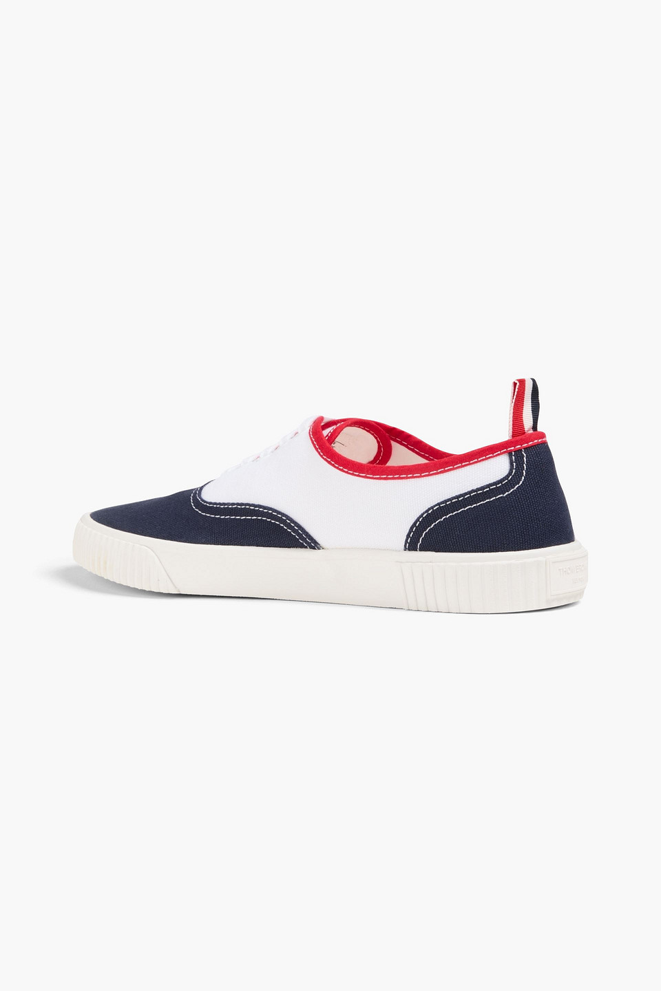  Thom Browne - Sneakers Aus Canvas In Colour-block-optik - Blau - Us 7.5 