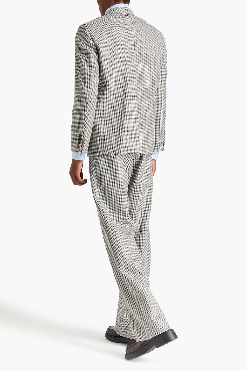 THOM BROWNE Blazer aus Wolle mit Hahnentrittmuster