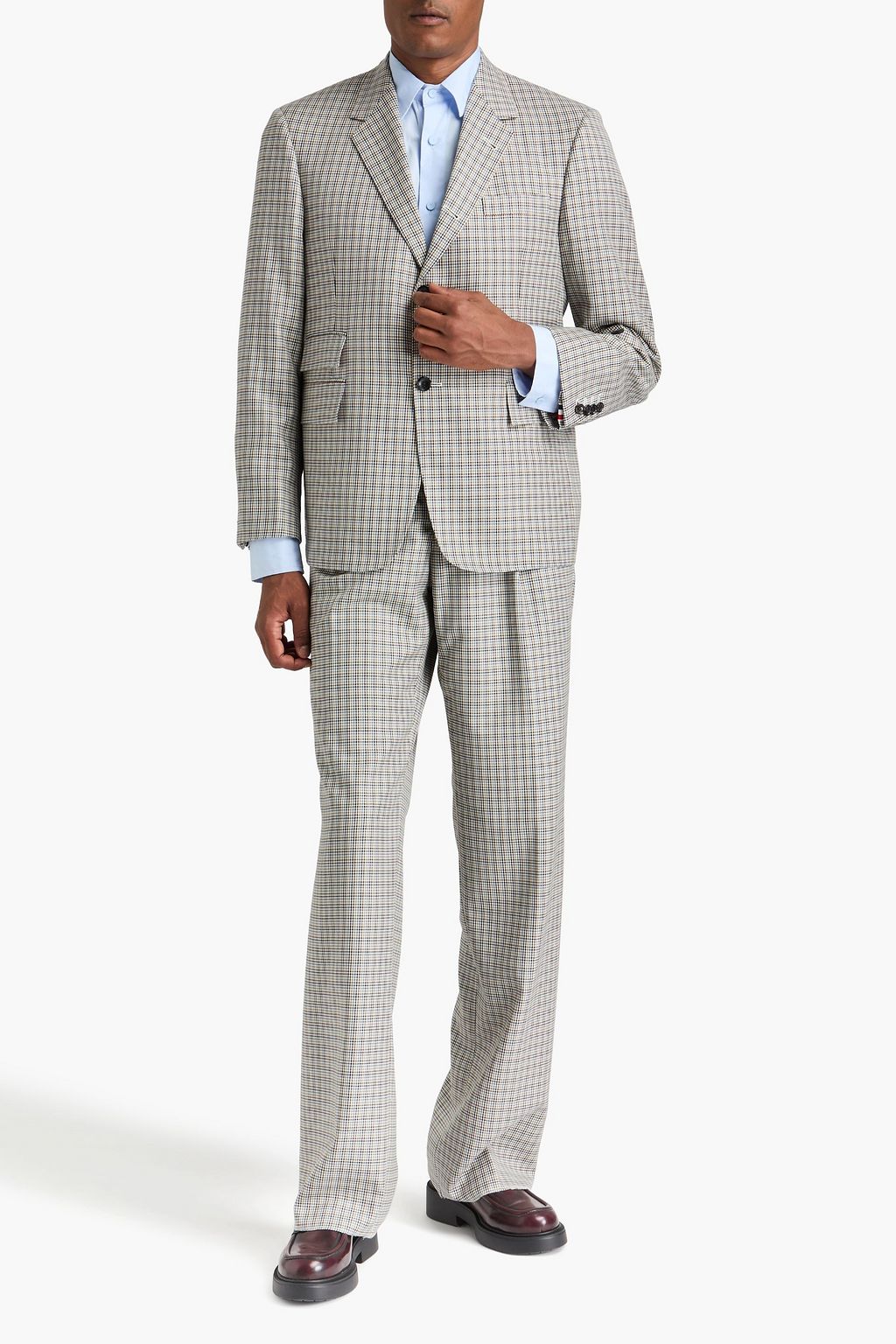 THOM BROWNE Blazer aus Wolle mit Hahnentrittmuster