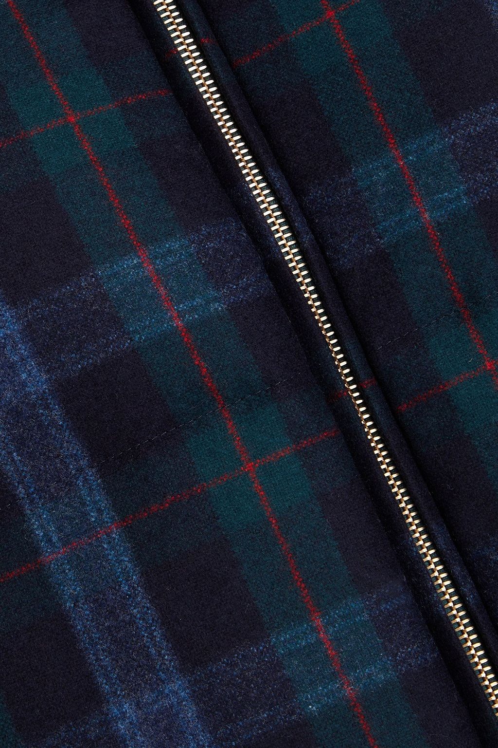 THOM BROWNE Reversible quilted checked wool and cashmere-blend flannel jacket