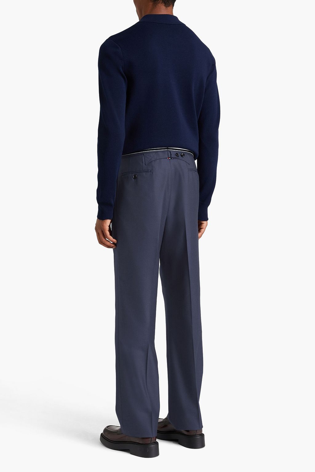 THOM BROWNE Hose aus Woll-Twill