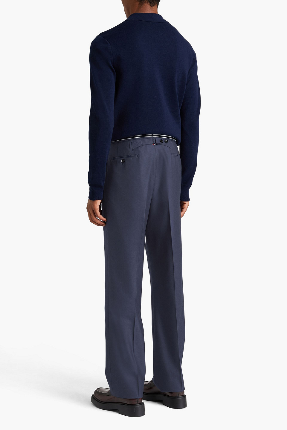 Thom Browne Trousers In Navy