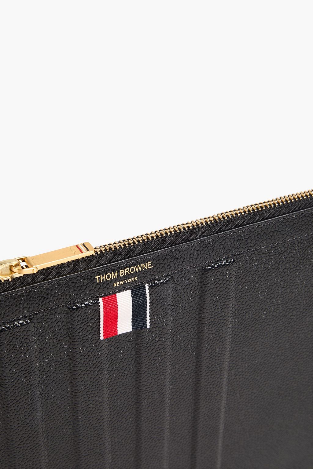 THOM BROWNE حقيبة وثائق من الجلد المحبب