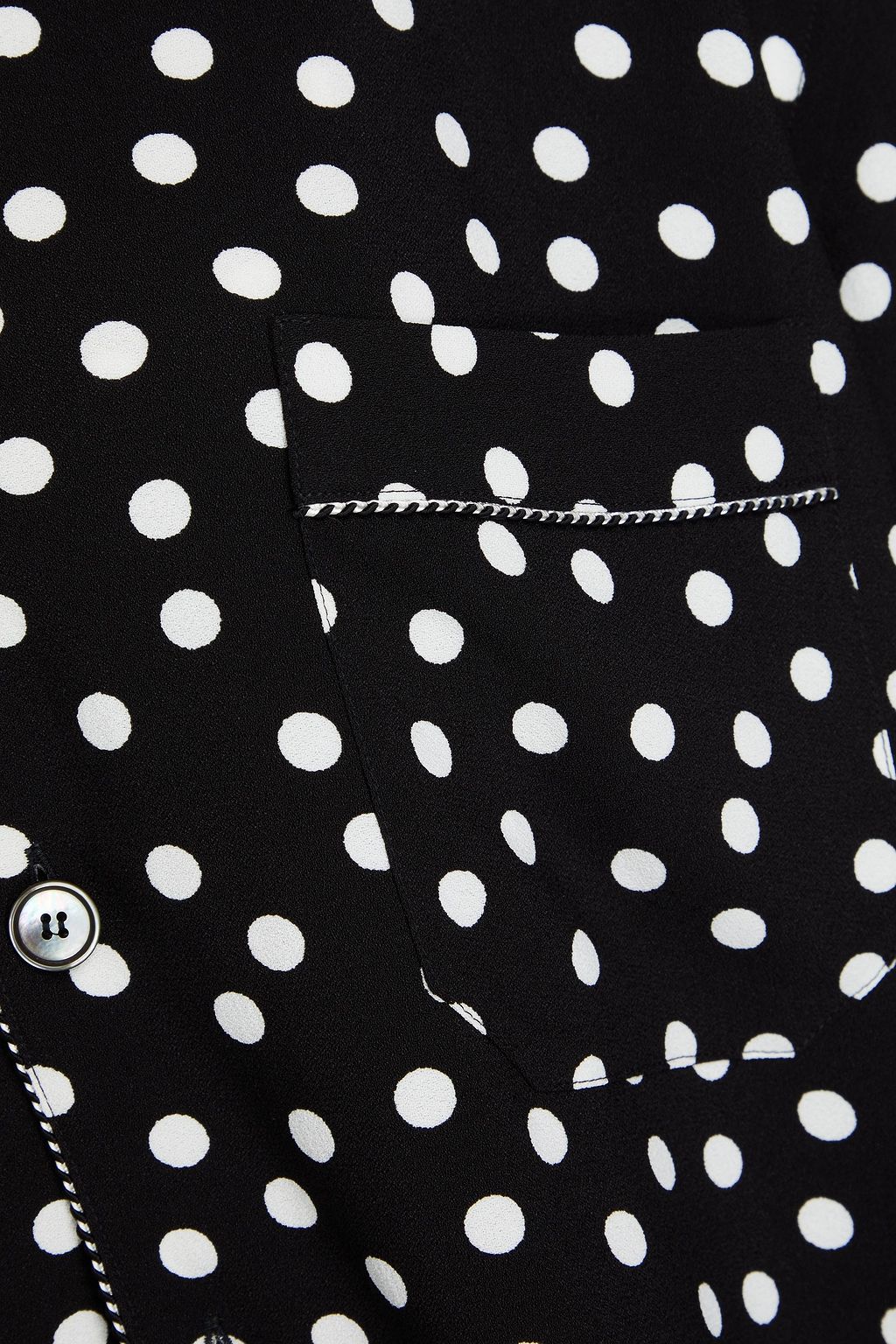 DOLCE&GABBANA Hemd aus Crêpe mit Polka-Dots