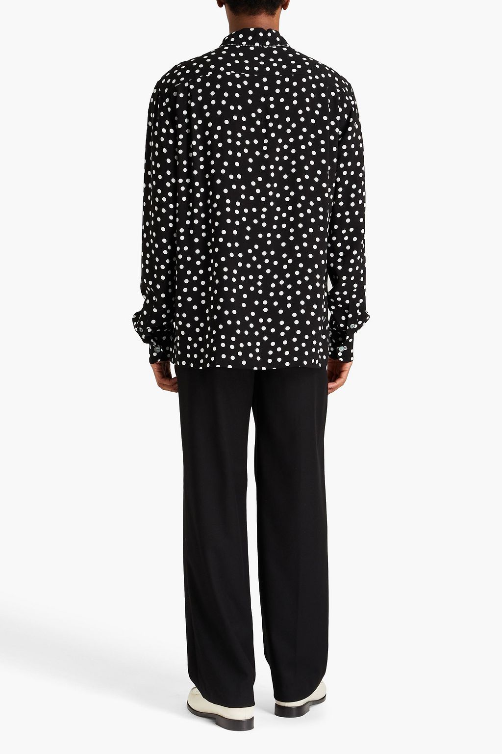 DOLCE&GABBANA Hemd aus Crêpe mit Polka-Dots