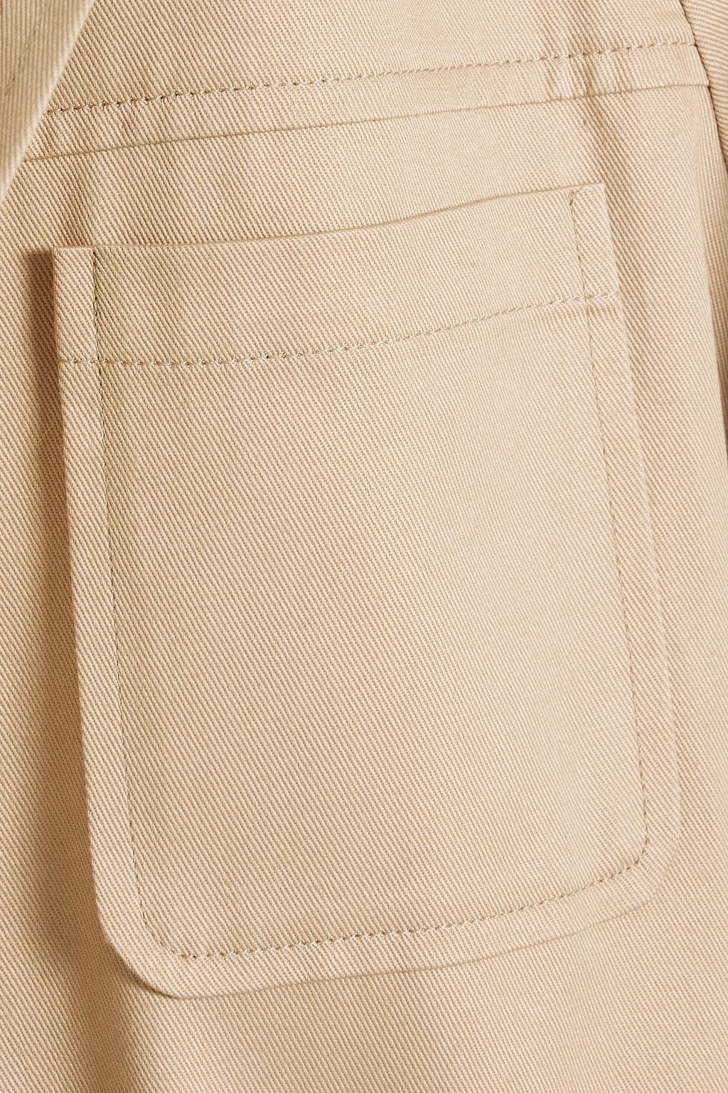 NILI LOTAN Agatha cotton-twill midi shirt dress