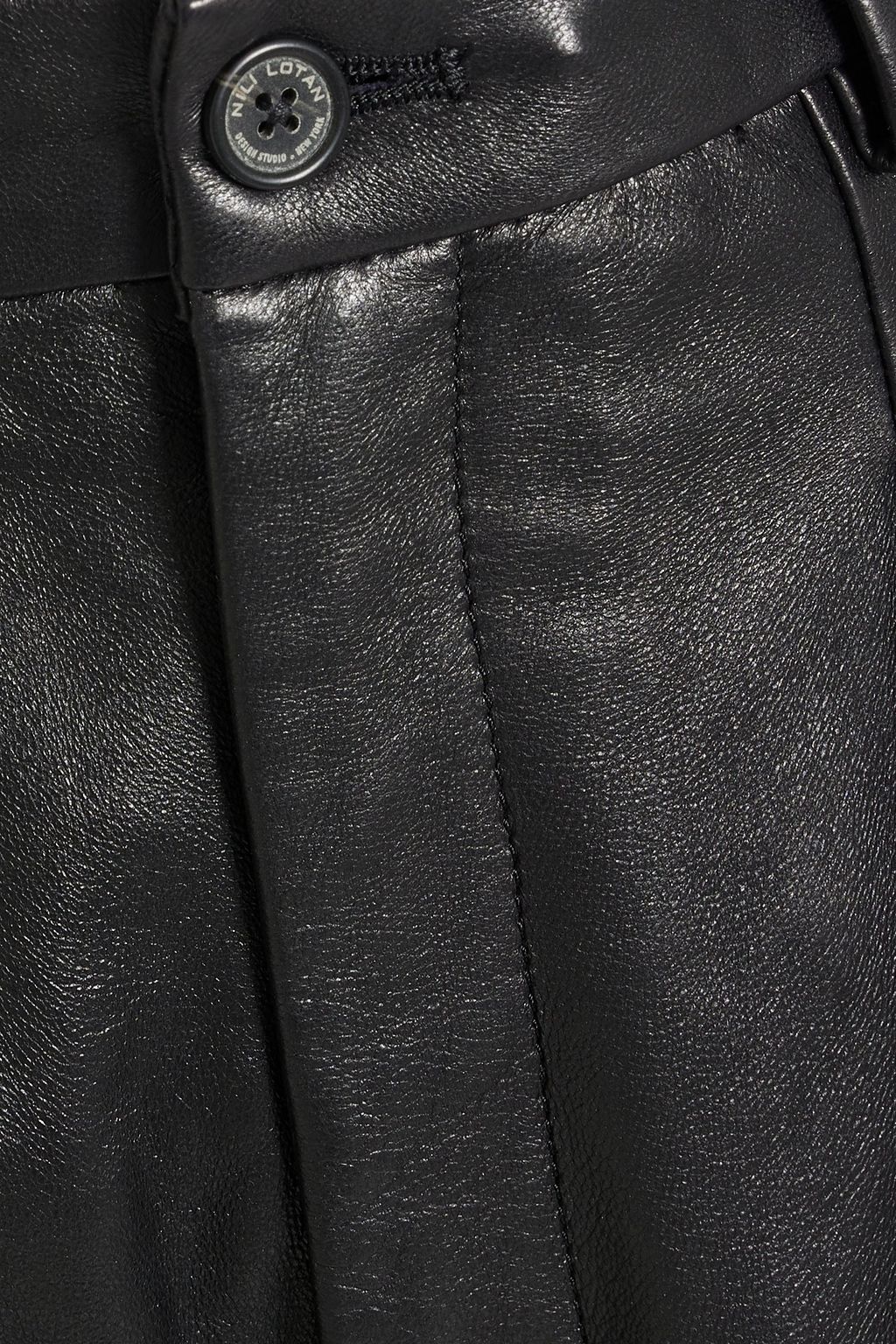 NILI LOTAN Etienne leather straight-leg pants