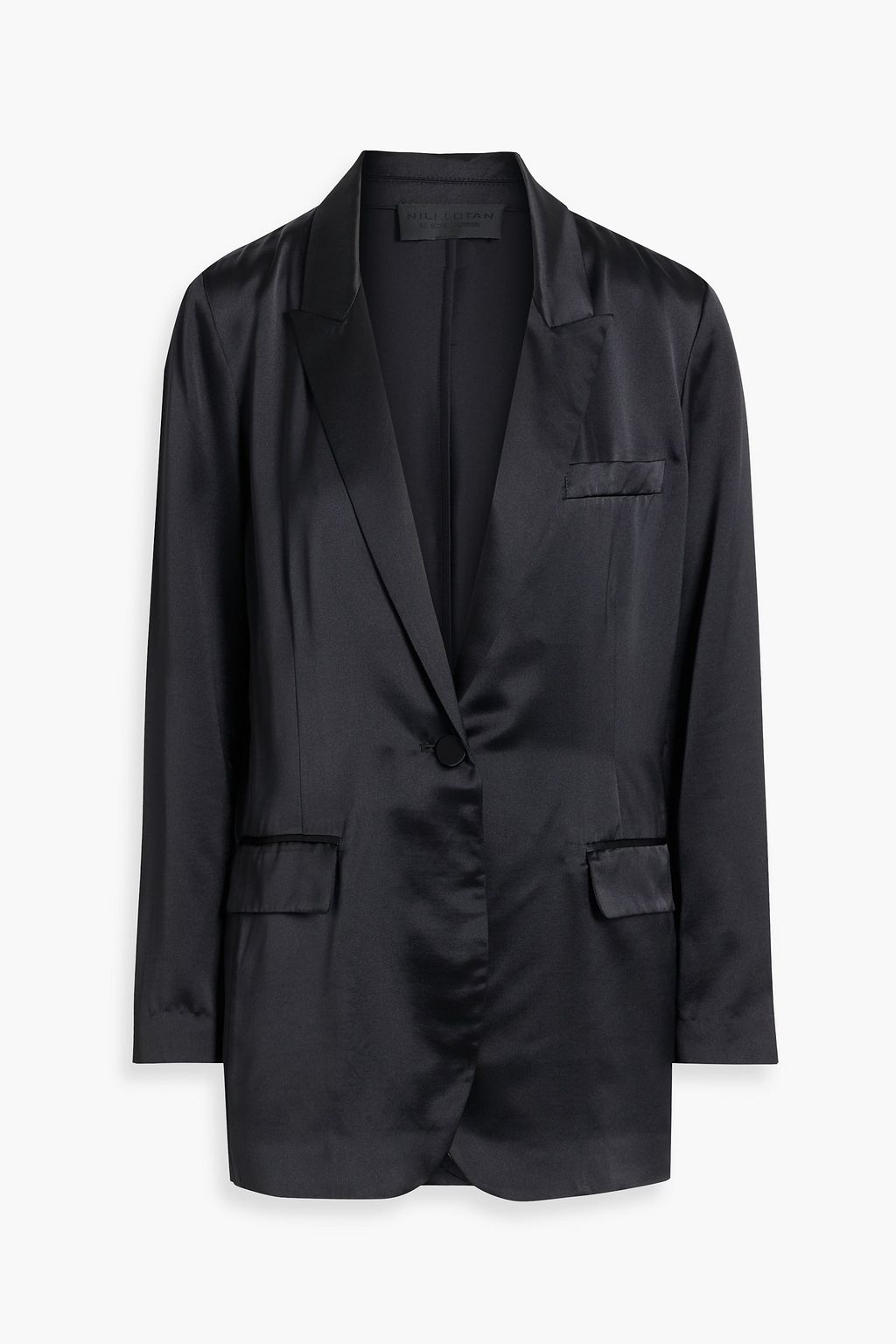 NILI LOTAN Eveline silk-satin blazer