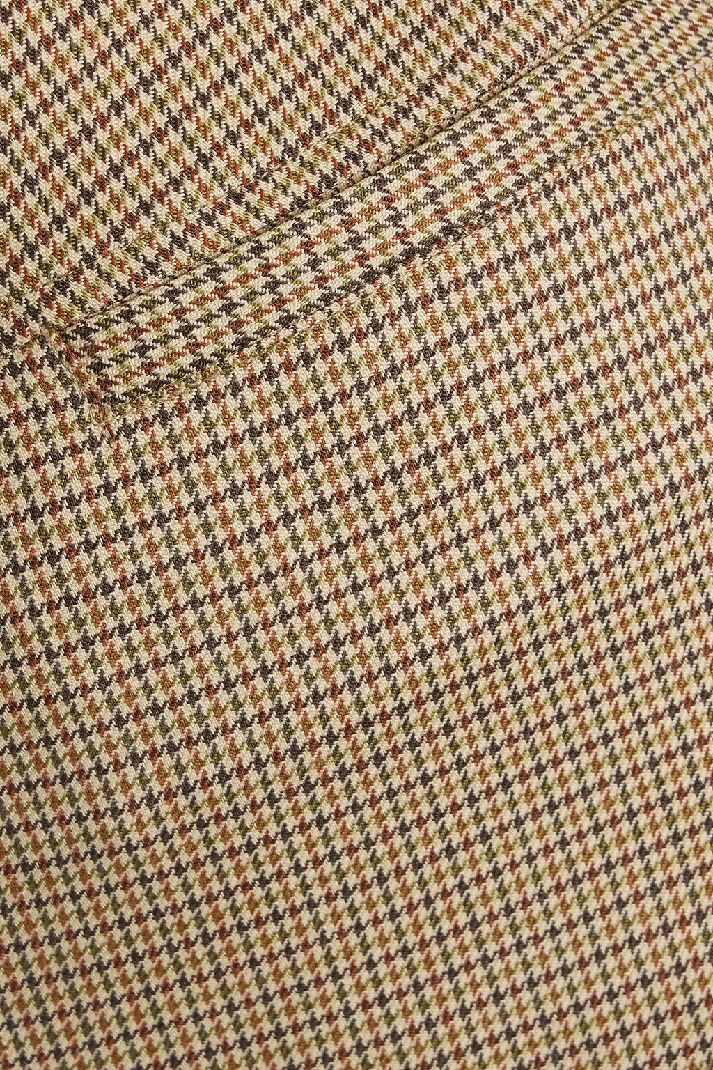 NILI LOTAN Tel Aviv houndstooth wool slim-leg pants