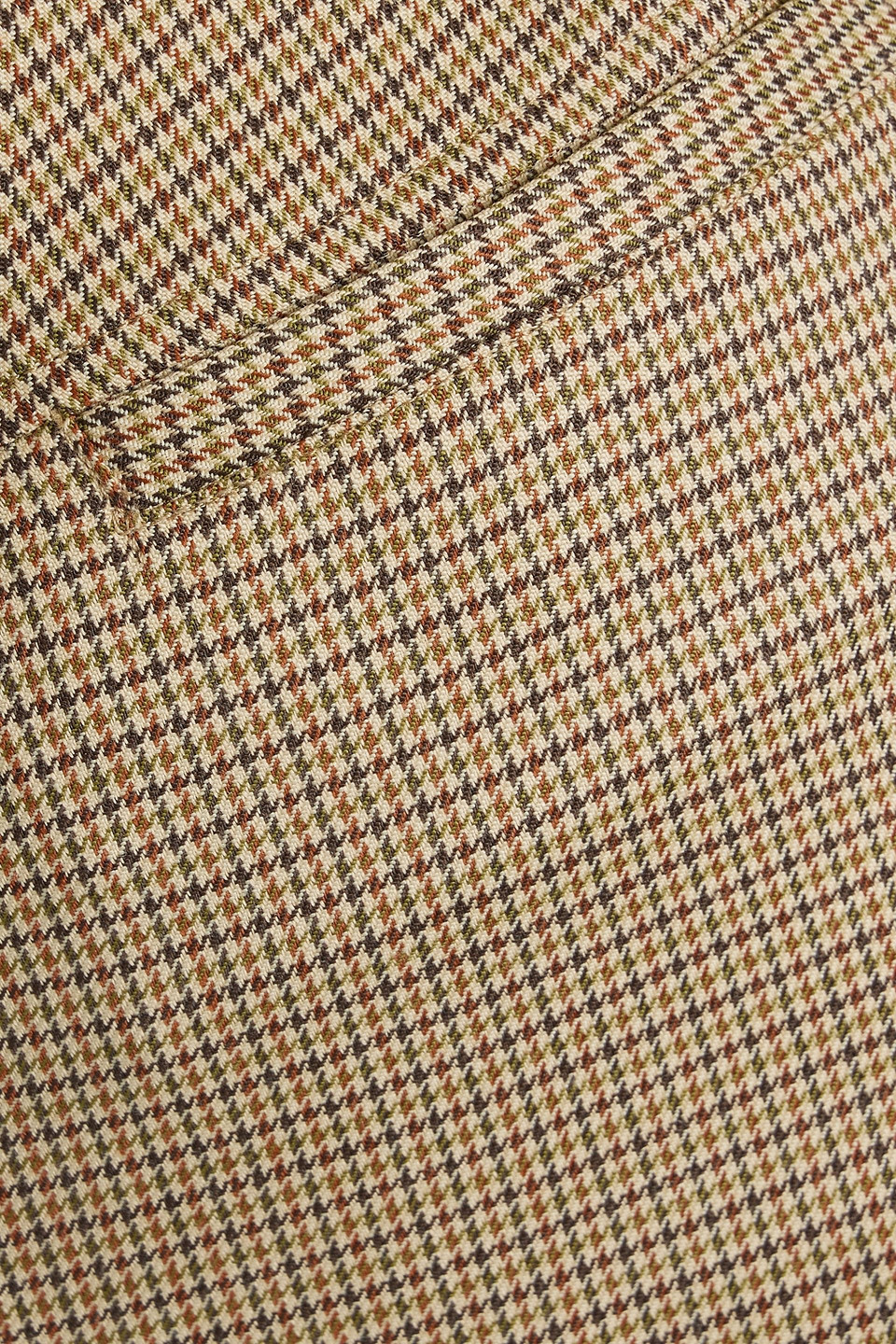 Nili Lotan Tel Aviv Houndstooth Wool Slim-leg Pants In Brown