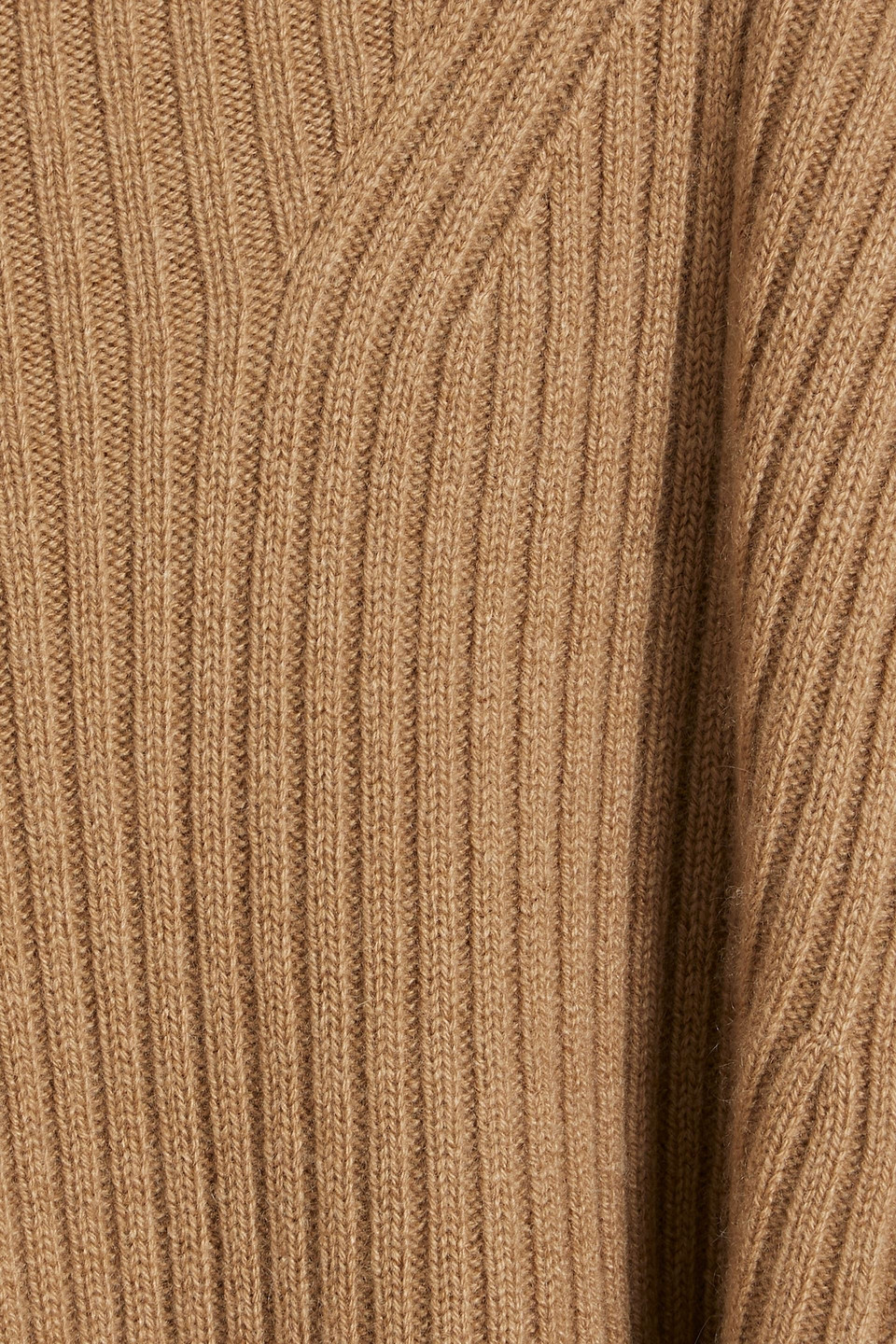 Nili Lotan Freda Ribbed Cashmere Turtleneck Sweater In Camel