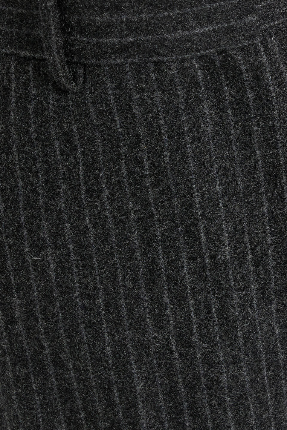 Shop Nili Lotan Ilford Pinstriped Wool-felt Culottes In Charcoal