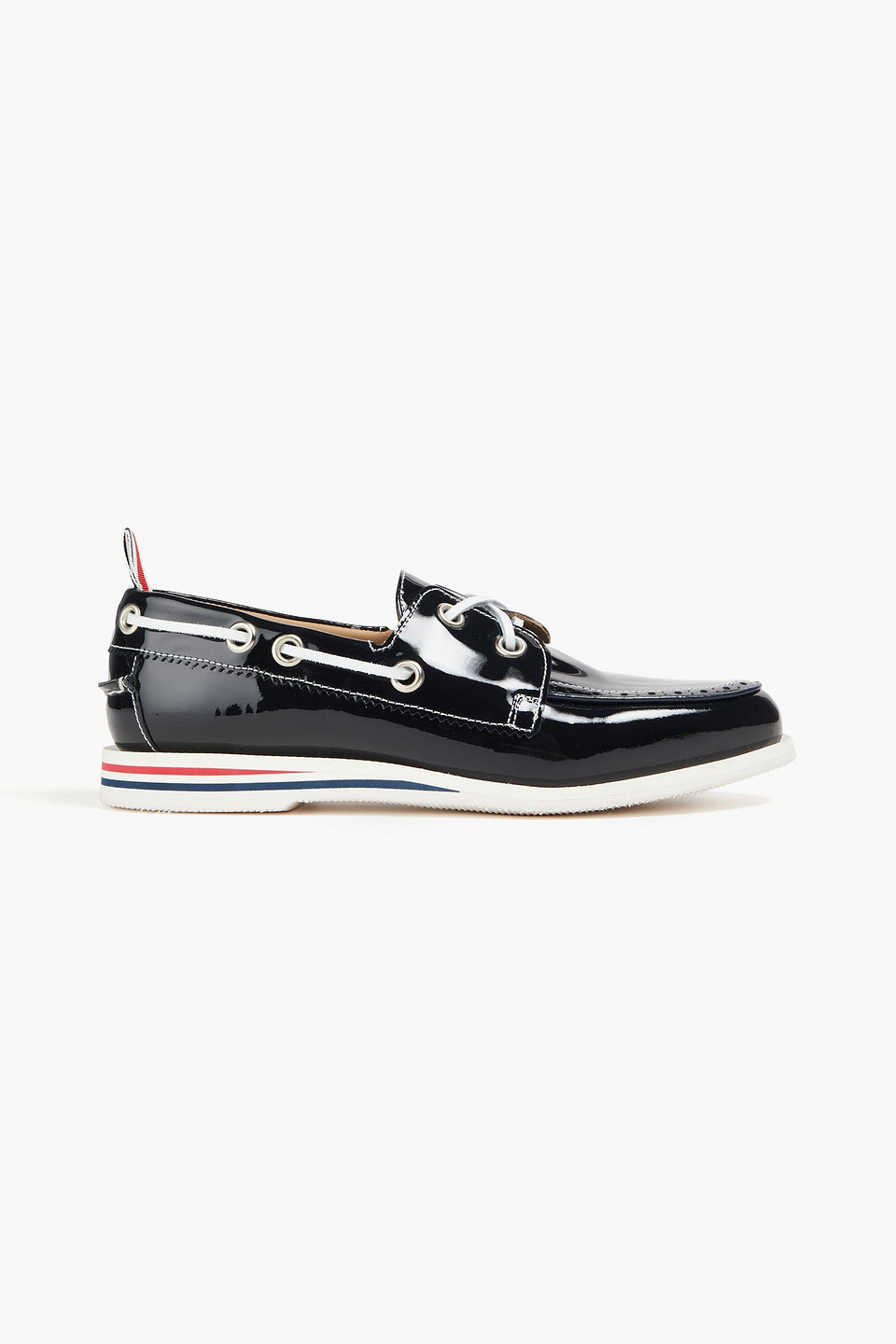 Thom Browne Patent-leather Loafers In Black