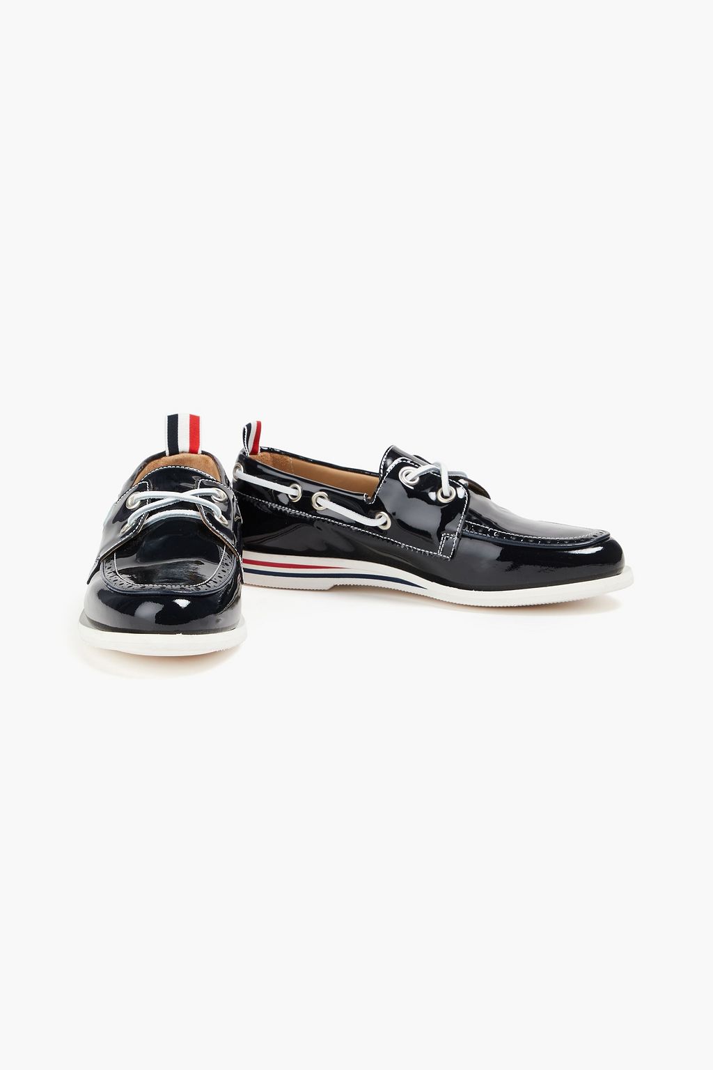 THOM BROWNE 페이턴트 가죽 로퍼
