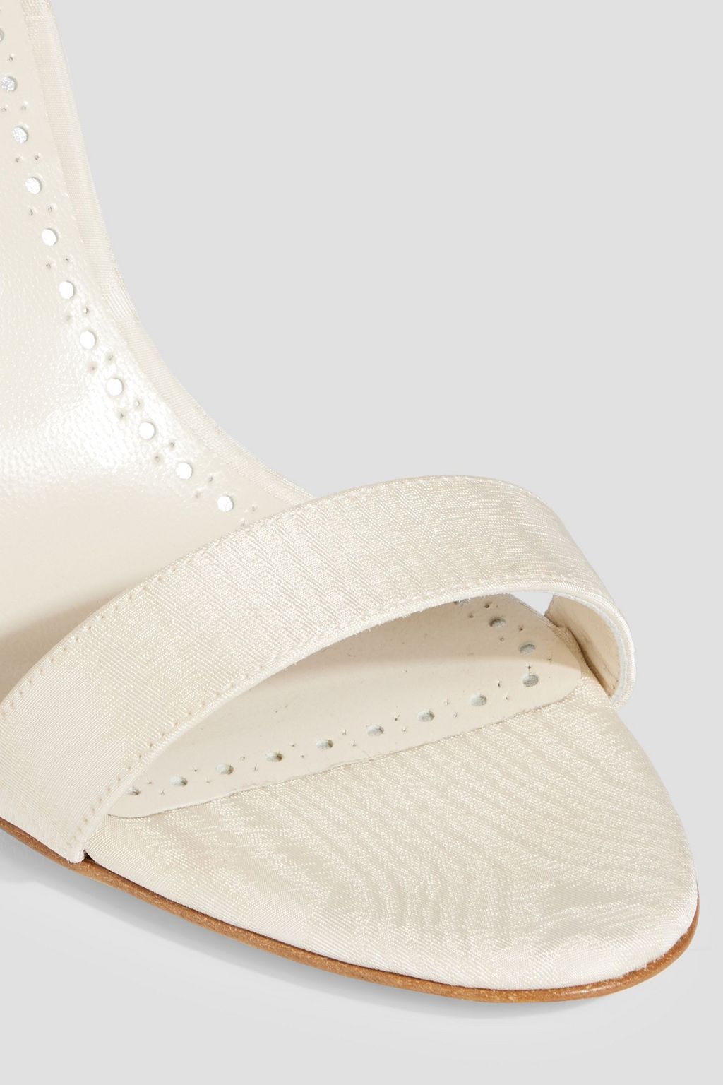 MANOLO BLAHNIK Parhima 90 crystal-embellished moire sandals