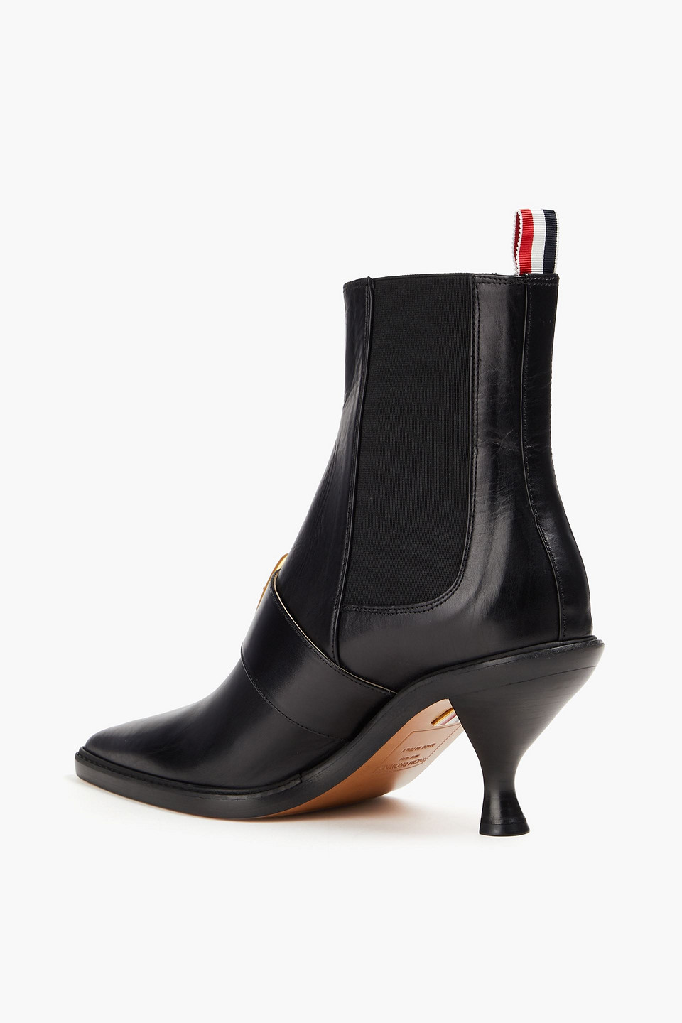 Thom Browne Chelsea-boots Mit Schnalle In Black