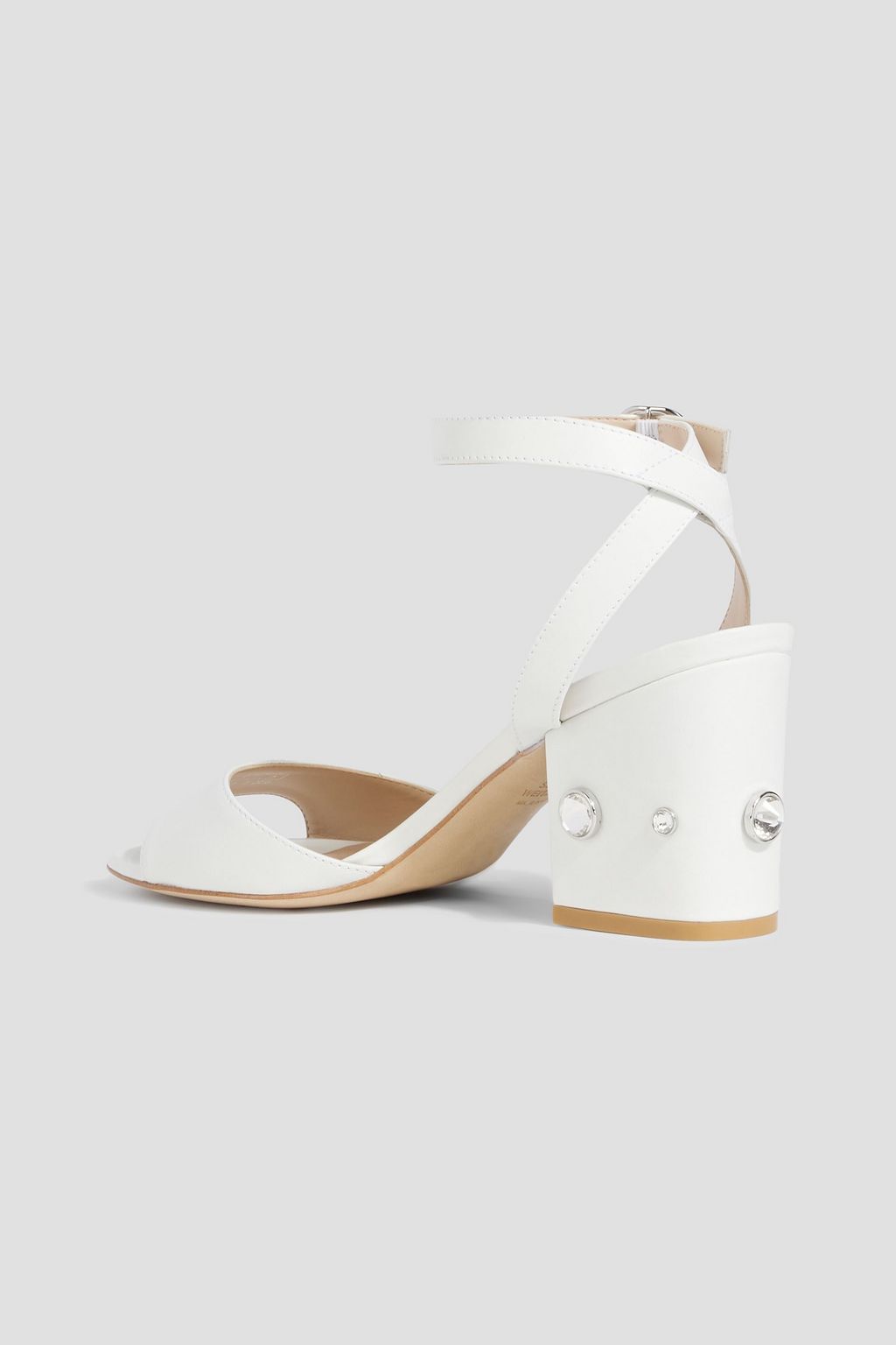 STUART WEITZMAN Alshn 75 crystal-embellished leather sandals