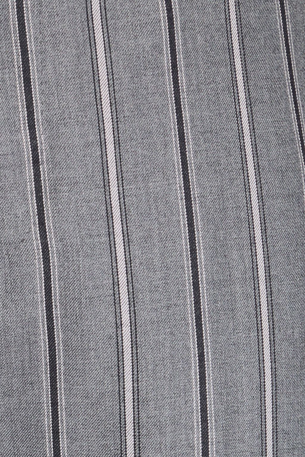 THOM BROWNE Gestreifte Hose aus Woll-Twill