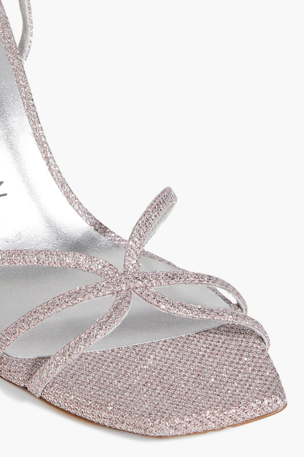 STUART WEITZMAN BarelyThere 85 metallic wovens sandals