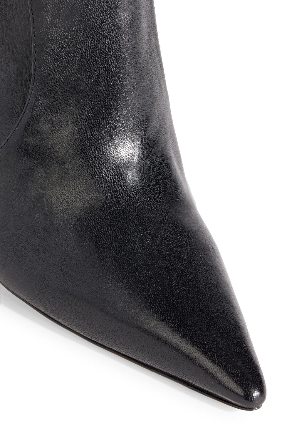 Stuart Weitzman Stuart 100 Leather Ankle Boots In Black
