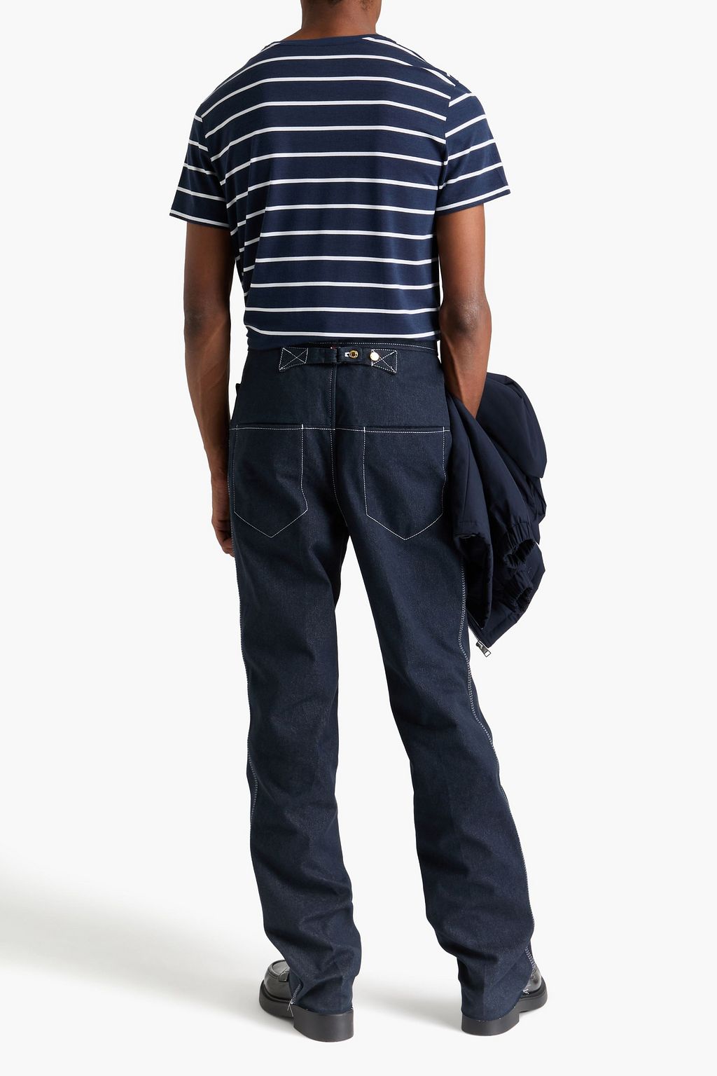 THOM BROWNE بنطال جينز بحزام