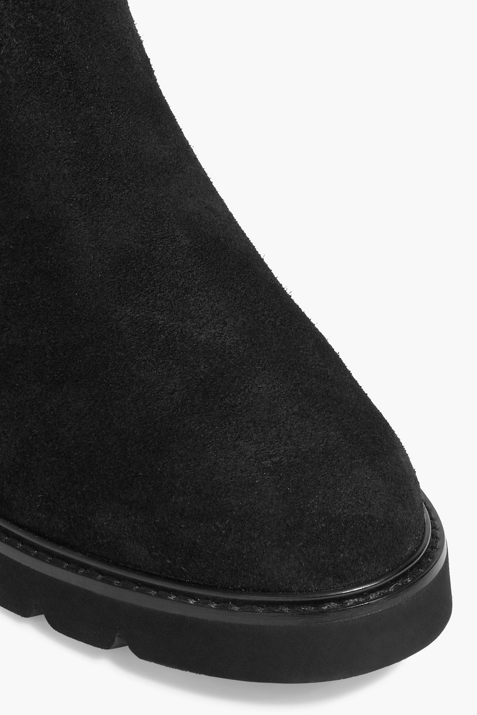 Stuart Weitzman Chicago Suede Over-the-knee Boots In Black