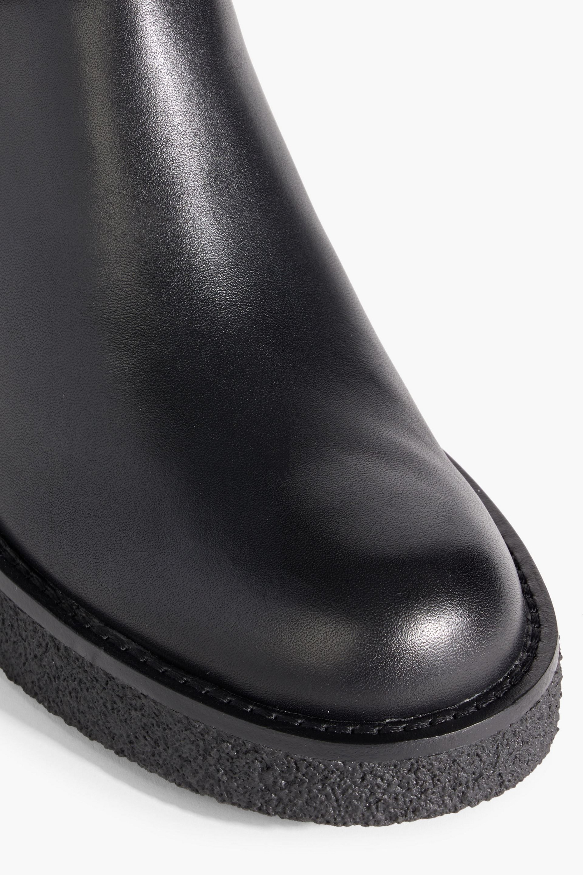 Stuart Weitzman Mountain Buckle leather ankle boots